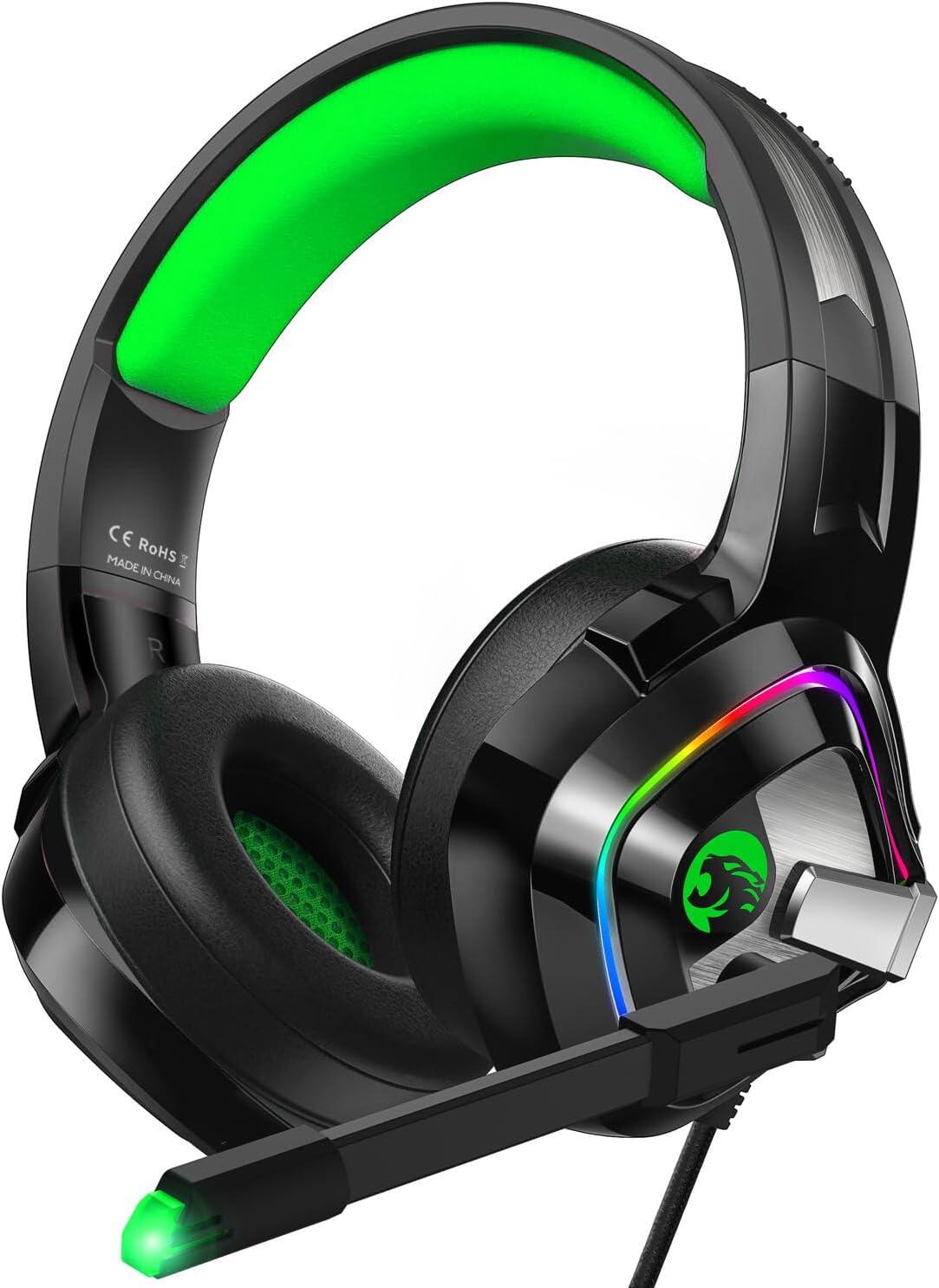 🎧🔥 Cascos Gaming A66 – Sonido Envolvente y Luces RGB Dinámicas 🔥🎮